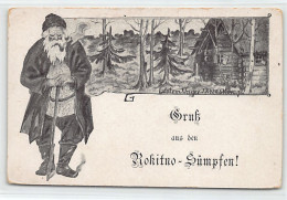 Belarus - Greetings From The Rokitno Swamps - Shelter Of The 5th Co. Of The 20th Jäger Regiment Of The German Army - Wor - Bielorussia