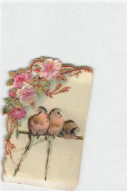 CHROMO DECOUPIS #CL31046 A.BOUTROUE OISEAUX SUR UNE BRANCHE GUIRLANDE DE FLEURS - Other & Unclassified