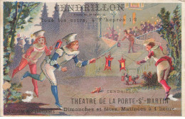 CHROMO #CL30867 PUBLICITE THEATRE PORTE ST MARTIN CENDRILLON LAAS PARIS - Otros & Sin Clasificación