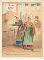 CHROMO #CL29501 LA BELLE JARDINIERE FEMMES COSTUMES TRADITIONNELS POPULAIRES COIFFES PARIS SICARD 14,5x11 - Otros & Sin Clasificación