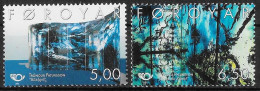 FEROE - ART CONTEMPORAIN - PEINTURES SUR VERRE - N° 417 ET 418 - NEUF** MNH - Färöer Inseln