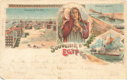 EGYPTE #32228 SOUVENIR DE PORT SAID GRUSS AUS - Andere & Zonder Classificatie