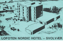 NORVEGE #AS30577 LOFOTEN NORDIC HOTEL SVOLVAER CARTE PUBLICITAIRE - Norvège