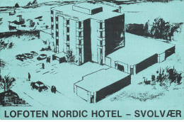 NORVEGE #AS30577 LOFOTEN NORDIC HOTEL SVOLVAER CARTE PUBLICITAIRE - Norwegen