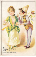 CHROMO #CL30843 PRODUITS BOTOT JEUNE COUPLE COSTUME JOCKER CLOWN SCHNEIDER BOUILLET PARIS - Other & Unclassified