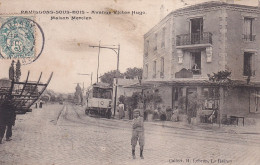 XXX Nw-(93) PAVILLONS SOUS BOIS - AVENUE VICTOR HUGO - MAISON MERCIER - ANIMATION - TRAMWAY - Autres & Non Classés