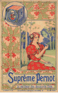 CHROMO #CL31151 BISCUITS PERNOT JEUNE FEMME GUIRLANDE DE HOUX ART NOUVEAU GERIN DIJON PARIS - Pernot