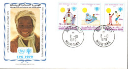 MAURITANIE FDC 1979 ANNEE DE L'ENFANT UNICEF - Mauritania (1960-...)