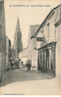 44 LE POULIGUEN #MK34852 LA RUE DE L EGLISE ET L EGLISE - Le Pouliguen