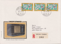 1985 Schweiz Nachnahme Brief, ET, Zum:CH 718, Mi:CH 1302,  50 Jahre Schweizer Radio International - Storia Postale