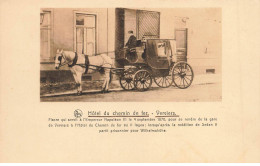 BELGIQUE #MK35615 VERVIERS HOTEL DU CHEMIN DE FER FIACRE CHEVAL - Verviers