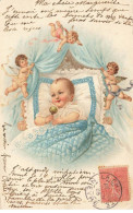 ANGES #MK34482 BEBE JOUET GRELOT ET TROIS PETITS ANGES ANGELOTS - Angels