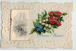 CALENDRIER #MK34042 BONNE ANNEE BOUQUET DE FLEURS CALENDRIER 1913 - Autres & Non Classés