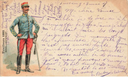 PUB BISCUIT #MK35342 TIRAILLEURS 1893 SOUS LIEUTENANT BISCUITS GERMAIN LYON LE MEILLEUR DESSERT - Werbepostkarten