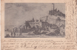 XXX Nw-(95) LE CHATEAU DE LA ROCHE GUYON AU XVIe SIECLE - GRAVURE - La Roche Guyon