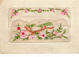 CARTE BRODEE #MK34009 FLEURS ROSES - Bordados