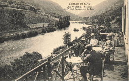 48 GORGES DU TARN #MK34861 LES VIGNES TERRASSE DE L HOTEL PARISIEN SUR LE TARN ABSINTHE - Gorges Du Tarn