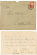 Germany 1926 Cover & Letter; Herbede (Ruhr) To Ostenfelde; 10pf. German Eagle & Rhineland - Briefe U. Dokumente