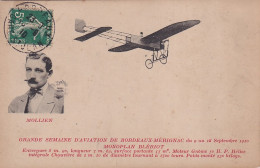 XXX Nw-(33) SEMAINE DE L'AVIATION BORDEAUX MERIGNAC  9 AU 18 SEPT. 1910 - MONOPLAN BLERIOT - PORTRAIT AVIATEUR  MOLLIEN - Flieger