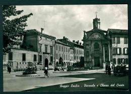 BF146 REGGIO EMILIA PIAZZALE E CHIESA DEL CRISTO ANIMATA 1956 - Reggio Nell'Emilia