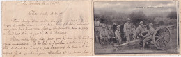 XXX Nw-(23) LA COURTINE - CARTE LETTRE ALBUM  VUE PANORAMIQUE DU CAMP , BALLON , CHAR D'ASSAUT, MITRAILLEURS , CANON 75 - Andere & Zonder Classificatie