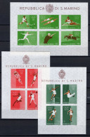 1960 SAN MARINO BF 19/21 MNH ** Giochi Olimpici Di Roma - Blokken & Velletjes