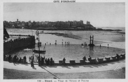 DINARD - La Plage De L'Ecluse Et La Piscine - Animé - Dinard