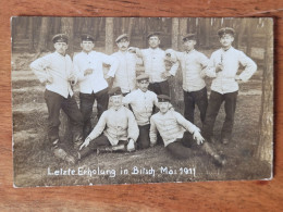 Carte Photo Bitche , Militaires  1911 - Bitche