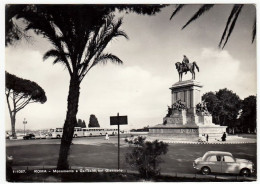 ROMA - MONUMENTO A GARIBALDI, SUL GIANICOLO - 1959 - AUTO - BUS - PULLMAN - Altri & Non Classificati