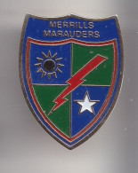 Pin's Armée Merrills Marauders Soleil Etoile Eclair  Réf 7115 - Militair & Leger