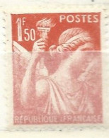 FRANCE N+ 435 1F50 ORANGE TYPE IRIS TRAIT ORANGE DANS LE 1 DE 1.50 NEUF SANS CHARNIERE - Unused Stamps