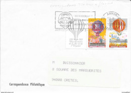 ARDECHE 07 - ANNONAY  - FLAMME BICENTENAIRE DE LA PREMIERE MONTGOLFIERE - 1ER JOUR   -  1983 - Mechanical Postmarks (Advertisement)