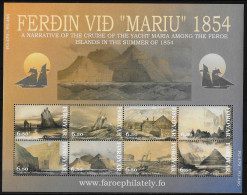 FEROE - CROISIERE SUR LE YACHT MARIA - N° 483 A 490 - NEUF** MNH - Färöer Inseln