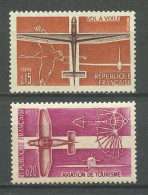 FRANCE 1962 N° 1340/1341 ** Neufs MNH Superbes C 1.10 € Avions Planes Aviation Légère Et Sportive Vol à Voile - Neufs