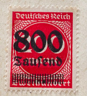 ALLEMAGNE/EMPIRE - 1923 303A Nombres Dans Un Cercle Avec Empreinte - DÉFAUT - Unused Stamps
