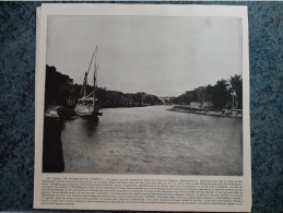 AFFICHE  - PHOTOGRAPHIQUE   -  LE CANAL DE MAHMUDIYAH  EN EGYPTE  CONSTRUIT EN 1819 PAR LE VICE-ROI  D' EGYPTE - Plakate