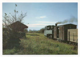 GRENEVILLE (45) LIGNE DE PITHIVIERS À TOURY - LOCOMOTIVE 040 T FRANCO BELGE KDL N° 4-13 DU TPT ARRIVANT AVEC UN TRAIN - Trenes