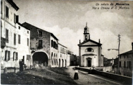 CARTOLINA FORMATO PICCOLO MONSELICE VIA E CHIESA DI S. MARTINO - VIAGGIATA N. 8020 - Padova