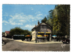 91  ITTEVILLE   CAFE DU ROND-POINT   2 SCANS - Other & Unclassified