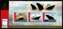 Isle Of Man - 2008 - MNH - Cunard Line - Ships, Schiffe - La Compagnie Maritime Cunard - Cruises - British Shipping - Man (Eiland)