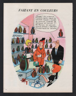 Pub Papier 1969 Humour Jacques Faizant Paques Oeuf Chocolat - Publicités
