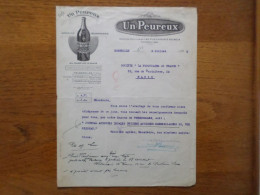 13 MARSEILLE - Courrier GRANDES DISTILLERIES LES FILS D'AUGUSTE PEUREUX, Apéritif Au Parfum D'Anis, Juillet 1928 - 1900 – 1949