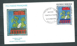 Premier Jour  Polynésie Française - Matisse "fen^tre à Tahiti 18/02/1980  LP 33109 - Cartas & Documentos