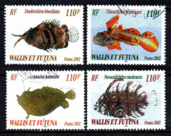 Wallis Et Futuna - 2002  - Poissons Rares - N° 583 à 586  - Oblit - Used - Gebruikt