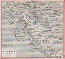 Carte De Sumatra. Larousse 1948. - Documentos Históricos