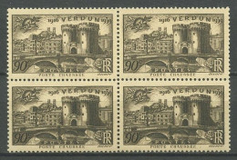 FRANCE 1939 N° 445 ** Bloc De 4 Neuf MNH Superbe C 6 € Victoire De Verdun Porte Chaussée - Unused Stamps