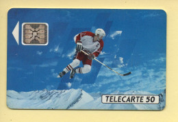 Télécarte 1991 : JOUEUR DE HOCKEY / 50 Unités / Numéro 32871 / 10-91 / Jeux Olympiques D'Hiver ALBERTVILLE 92 - 1991