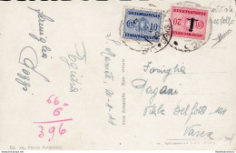 1944 RSI, Tasse N° 35 + N° 62 Affrancatura Mista Regno-RSI RARA - Entero Postal