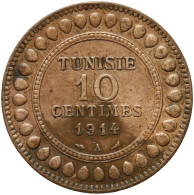 LaZooRo: Tunisia 10 Centimes 1914 VF / XF - Tunesien