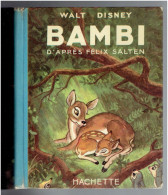 BAMBI AVEC JAQUETTE DE WALT DISNEY COPYRIGHT 1948 DEPOT LEGAL 4° TRIMESTRE 1949 IMPRIMEUR GEORGES LANG - Disney